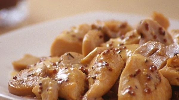 Куриное филе с грибами и йогуртом