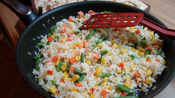 Овощи с рисом (рецепт)