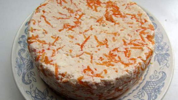 Морковный домашний сыр