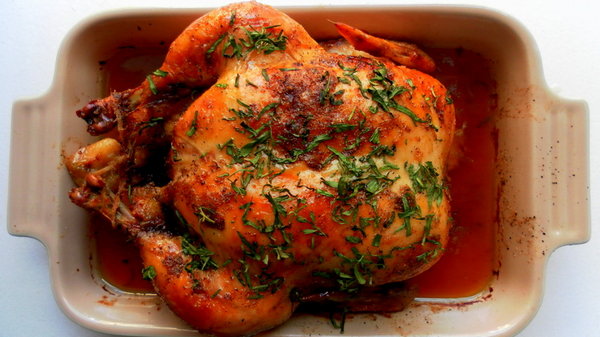 Остро-сладкая курица, запеченная в духовке