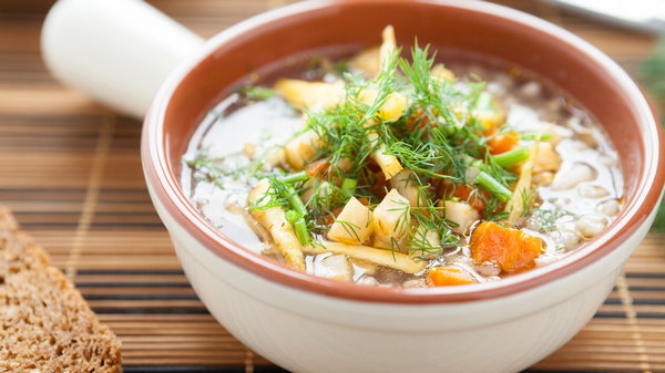 Как сварить сытный гречневый суп с мясом